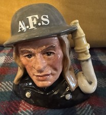 Royal Doulton Character Jug AFS Fireman Blitz 