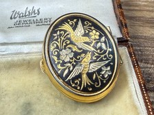 Vintage Damascene Pill Box