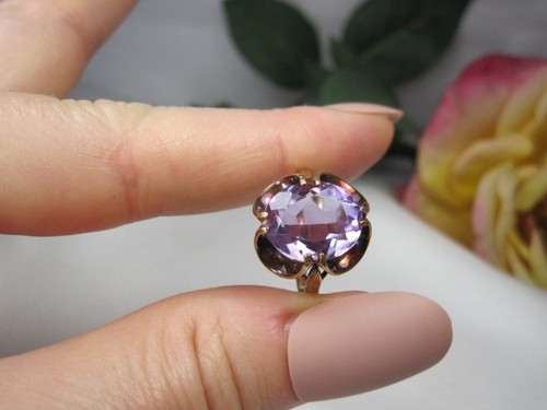 Antique english large amethyst - large,