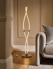 Chrome Mika LED Floor Lamp by