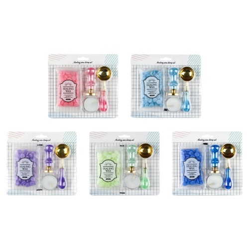 Wax seal stamp kit - wax,