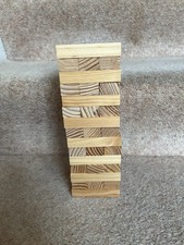 Towering Blocks Game 45 Pieces Wooden Tumbling Towers Blocks