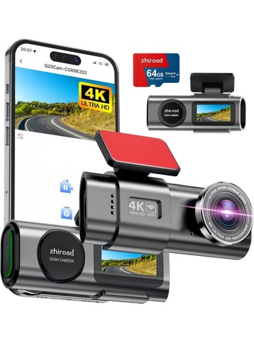 Dash cam uhd front dashcam - dash,