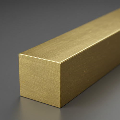 Brass square bar - bar, 10mm
