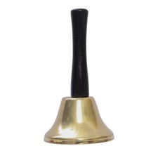Gold Steel Hand Bell Loud Call