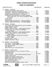 Case 580B Backhoe Workshop