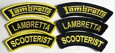 Lambretta Shoulder Flash Patch (Various styles) - Embroidered - Iron or 