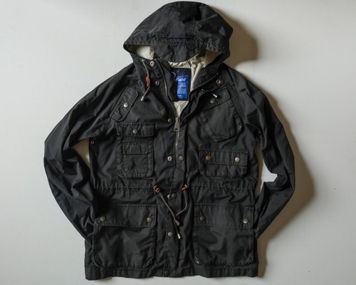 Penfield black waxed cloth - black,
