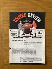 2nd programme after Munich air disaster with black trim. Man Utd (22 Feb 1958).