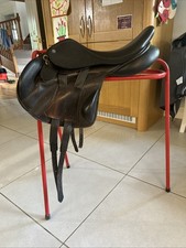 Paul Fielder Mono Flap Jump Saddle Brown 17.5 Inch Medium Wide