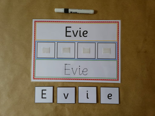 Personalised write and spell - write,