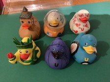 Joblot of 4x bud rubber ducks deluxe design room and x2 others, space duck, etc.