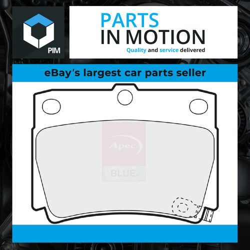 Brake pads set - fits, mitsubishi