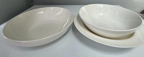 Set white serving - set, &
