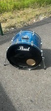 Free P&P.  22”. 22x14” PP. Bass Drum. 22. Blue Finish