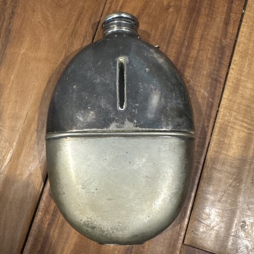 Antique silver plated hip - silver,