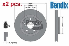 X2 PCS FRONT BRAKE DISC SET