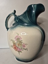 Empress Ironstone Chamber Wash Jug Staffordshire Blue White Flower Pattern