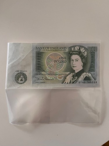 One pound bank note - pound, £1