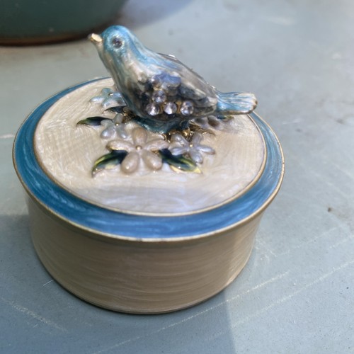 Enamel pill box - enamel,