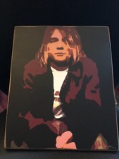 Kurt Cobain painting- Hand painted 30cm x 25cm
