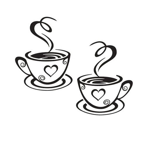 Diy coffee mug decal decor - diy,