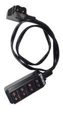 Koolertron Male D-Tap to 4-Port Female D-Tap Splitter Cable