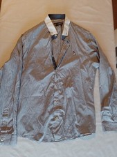 Mens Shirt The Spitalfields Shirt Co Size M Checked Blue 16841