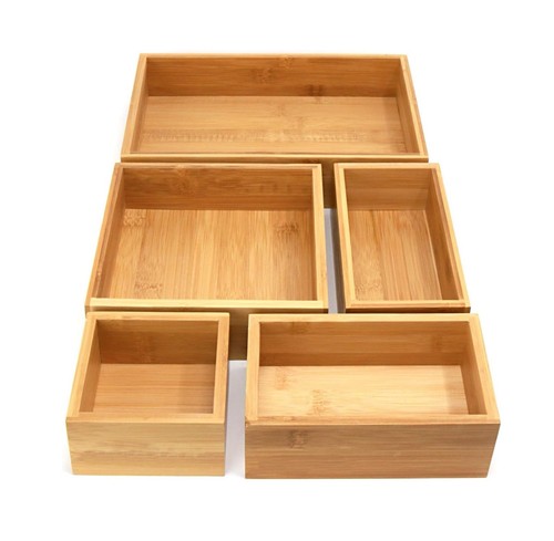Bamboo drawer organiser - bamboo,