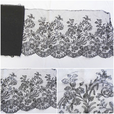 Antique Chantilly Lace Flounce