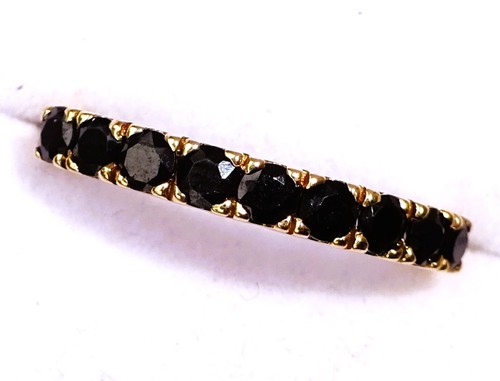 9ct gold black onyx half - gold,
