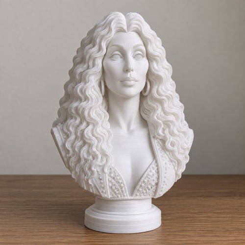 Cher bust statue music icon - cher,