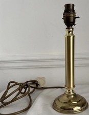 Vintage BHS Brass Candlestick Shaped Lamp Base B22 Fitting 100w Tested 10” Tall