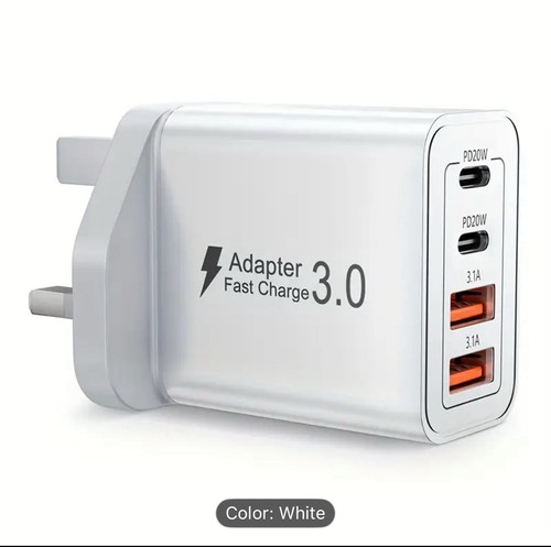 Usb plug 40w port - 4-port, fast
