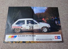 Original Vauxhall Nova Sport Rally Poster 1987 Vauxhall Sport Colin McRae Advert