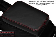 RED STITCHING LEATHER ARMREST