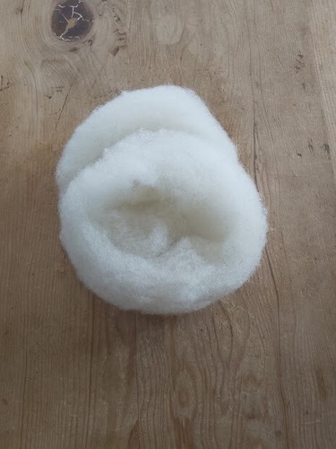 Shetland wool slivers - , washed