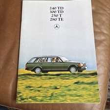 Mercedes Benz T Range UK Sales Brochure 1980 240TD 300TD 250T 280TE W123 S123