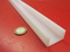 UHMW White U Channel 1/8" Wall