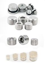 BSP & NPT Plugs a range of types and up to 2" from 1/8" for Air & Fluids