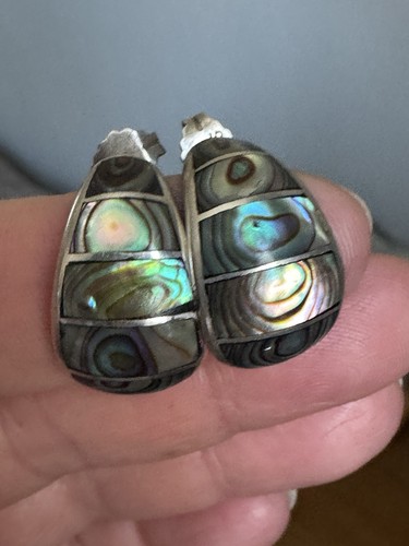 Sterling silver abalone shell - sterling,