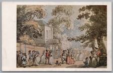 ART Painting "Entrance to the Mall, Spring Gardens" Thomas Rowlandson Postcard