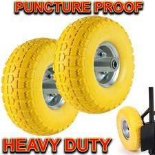 2x 10" Heavy Duty Solid Rubber