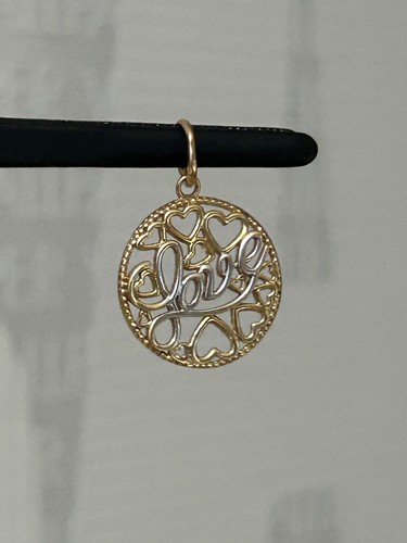 14ct gold heart - gold, pendant