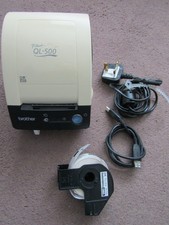 Brother QL500 Thermal Label Printer with Leads - Working