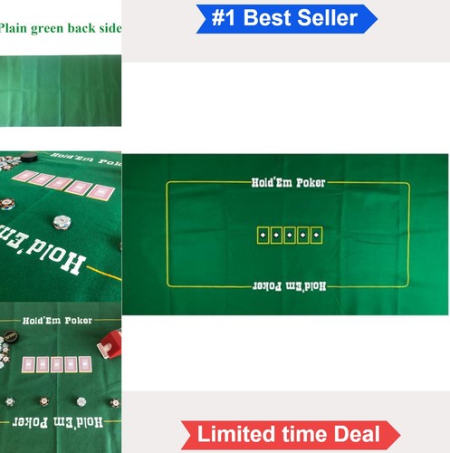Poker table mat 36x72 - poker, inch