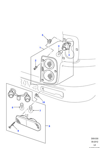 Land rover rear - rear, reverse