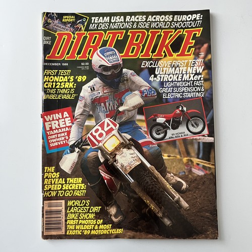 Dirt bike magazine dec 1988 - bike,