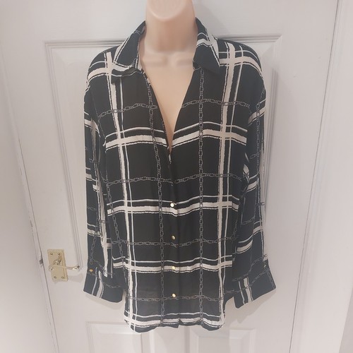 New look black white check - look,