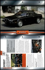 Maserati Spyder E - 1985 - Sports Atlas Dream Cars Fact File Card